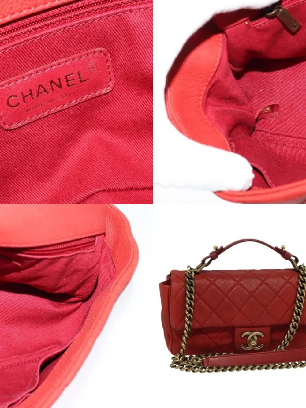 CHANEL brand	chanel color	red